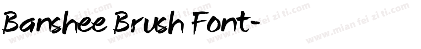 Banshee Brush Font字体转换